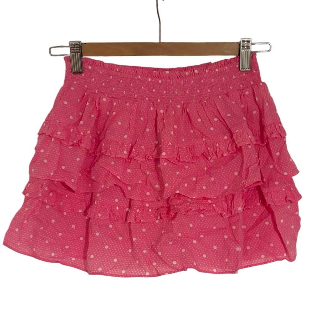 LoveShackFancy PolkaDot Ruffle Skirt - Picture 3 of 4